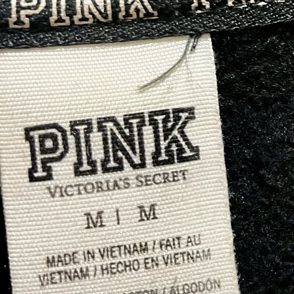 PINK VS Rare crew neck sweats with polka dots silver sequins - Picture 6 of 10